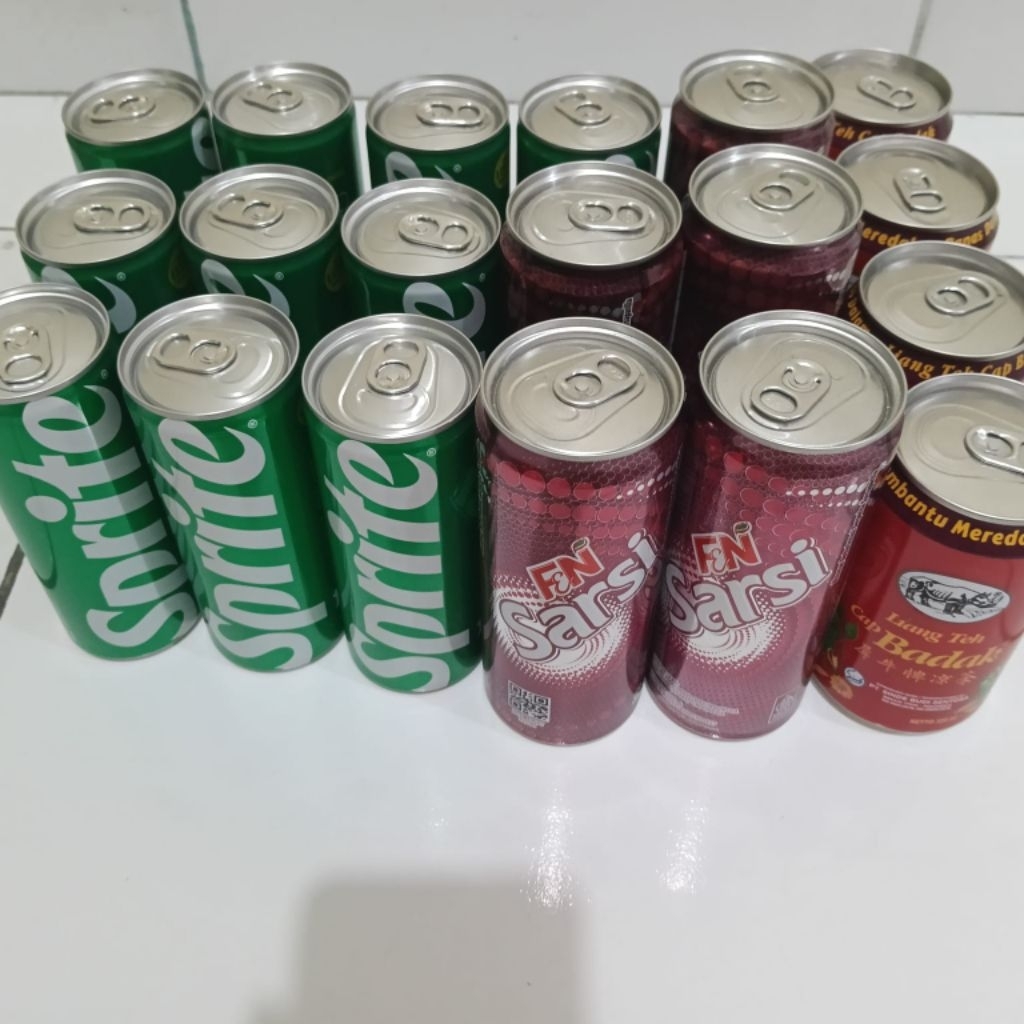 Paket 19 kaleng minuman campur / Mix Kaleng Soda