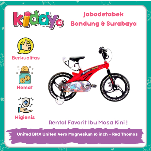 SEWA DI KIDDY.ID - United BMX United Aero Magnesium 16 inch – Red Thomas
