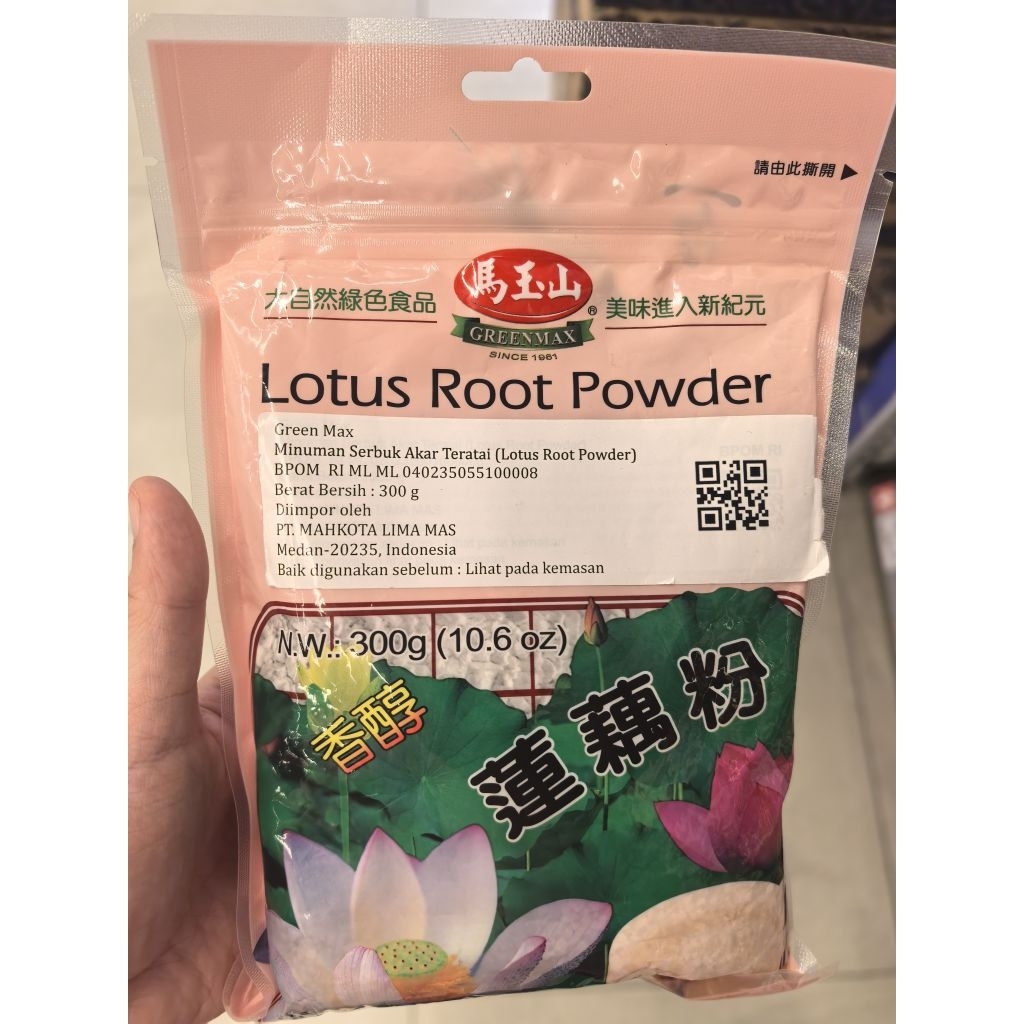 GREENMAX LOTUS ROOT POWDER 300GR. OUFEN POWDER. LOTUS POWDER