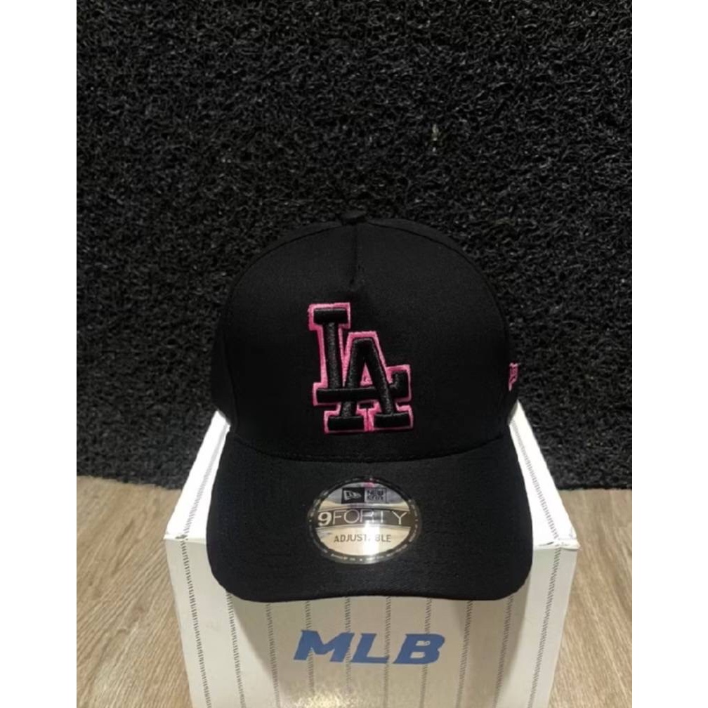 TOPI BASEBALL MLB LA WHIRE LIST ORIGINAL BLACK PINK CAPS / TOPI BEST SELLER / TOPI PRIA WANITA