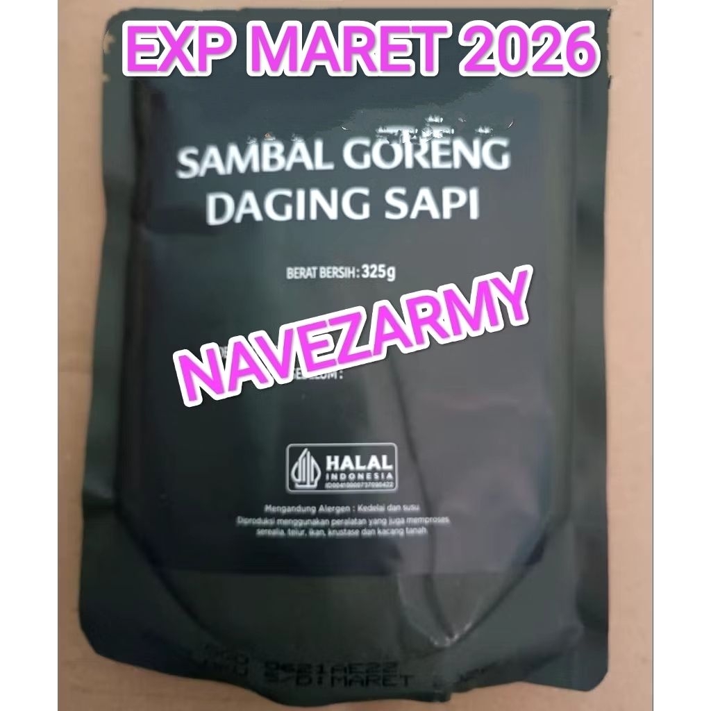 LP KONSERVEN MAKANAN TNI ECERAN EXP MARET  2026