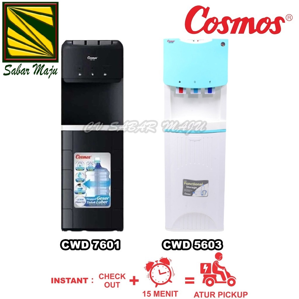 Cosmos Dispenser Galon Atas CWD 5603 / Dispenser Cosmos Dengan Rak CWD 5603 /  Dispenser Cosmos CWD 
