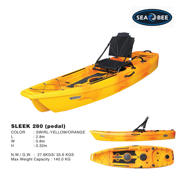 KAYAK FISHING KAYAK MANCING NEW SLEEK (PEDAL)