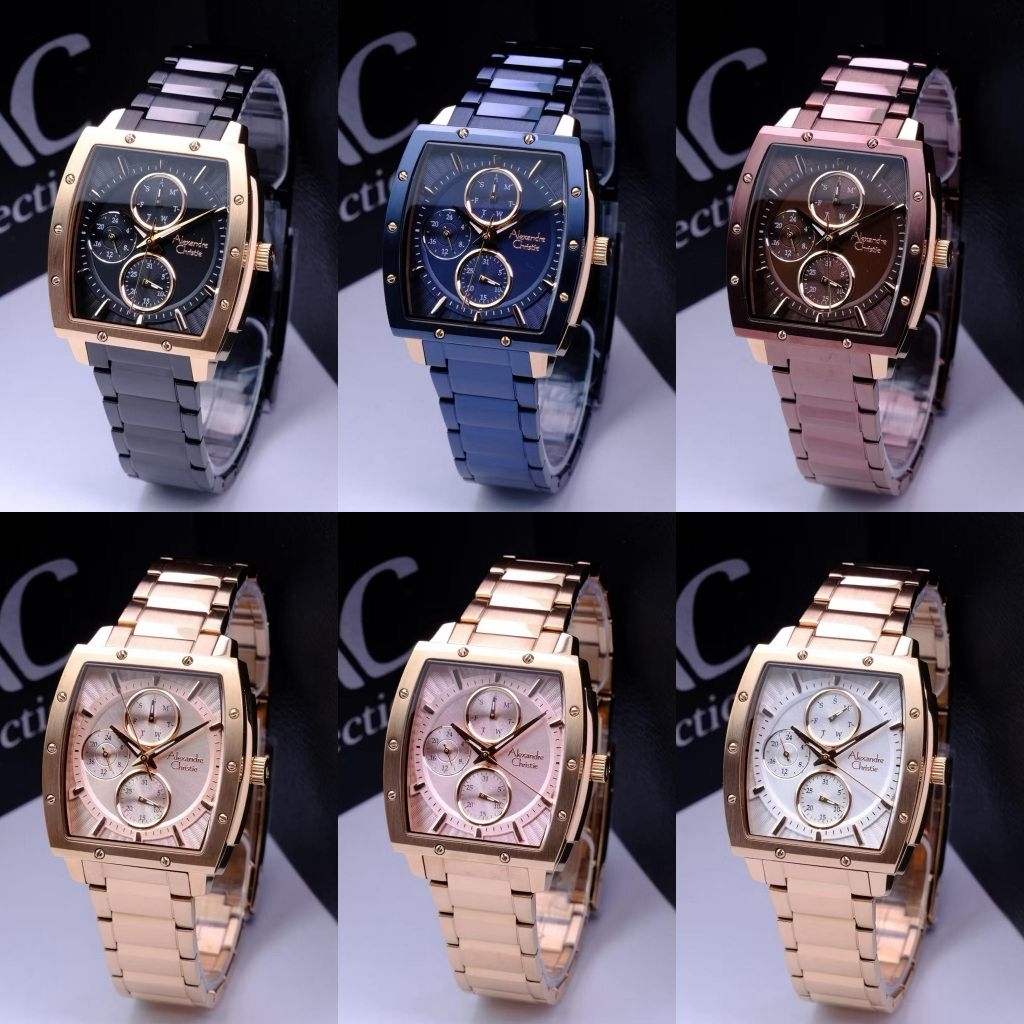 Terbaru Jam Tangan Wanita Alexandre Christie 6376 AC6376 [ORIGINAL]