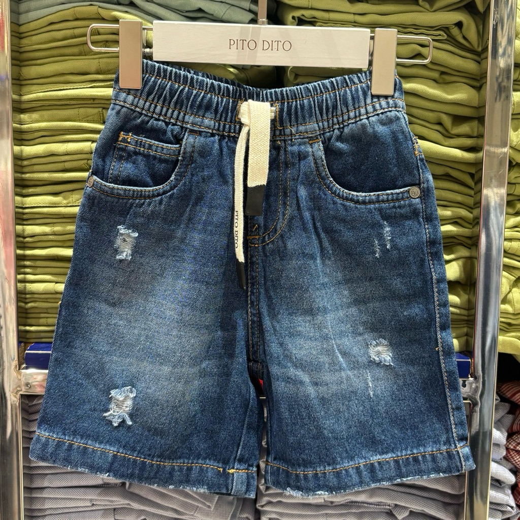 CELANA PENDEK DENIM ANAK LAKI-LAKI ORIGINAL BRAND PITODITO 4-14th ANC’25