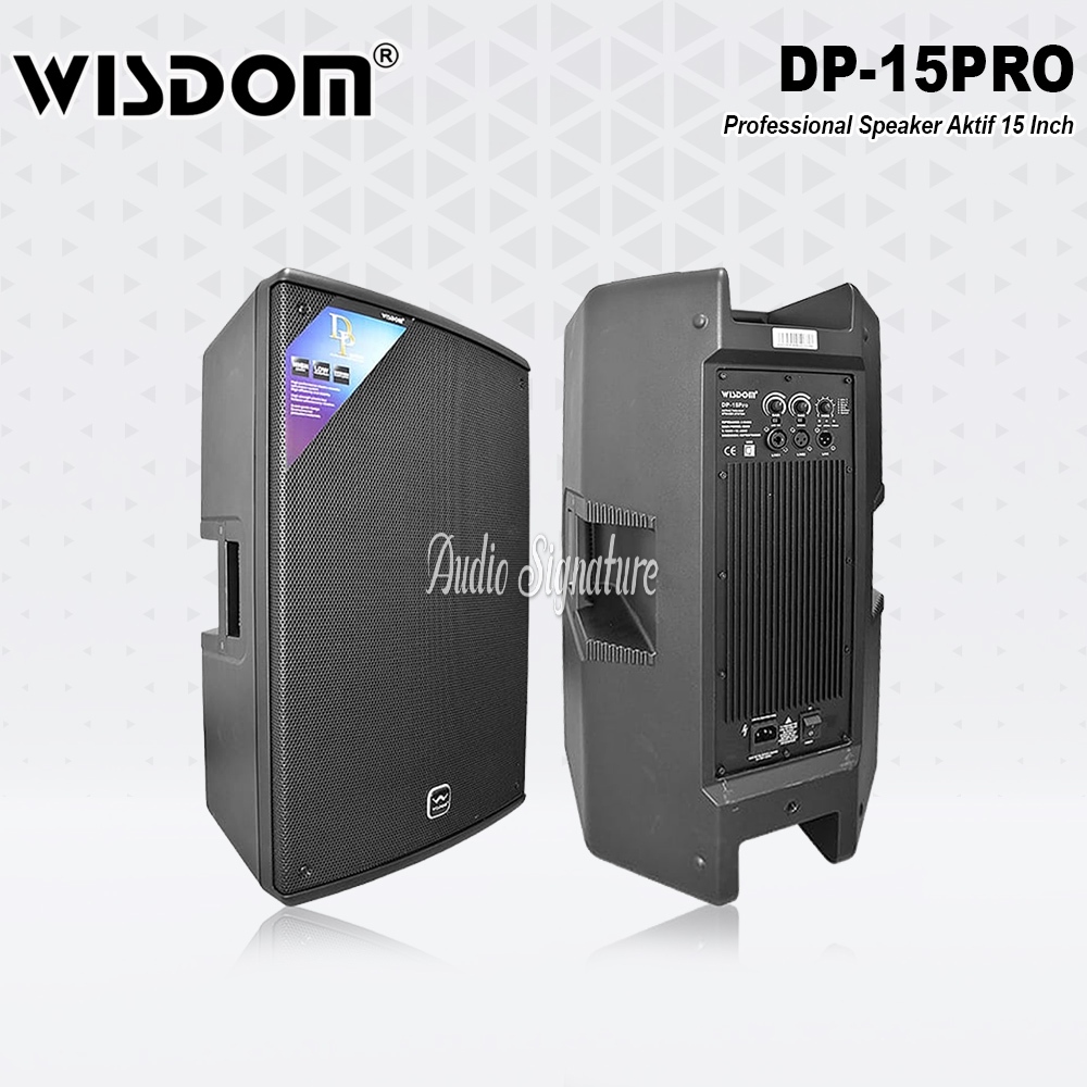 Speaker Aktif 15 Inch WISDOM DP15PRO | DP 15PRO | DP 15 PRO Original Harga 1 PCS