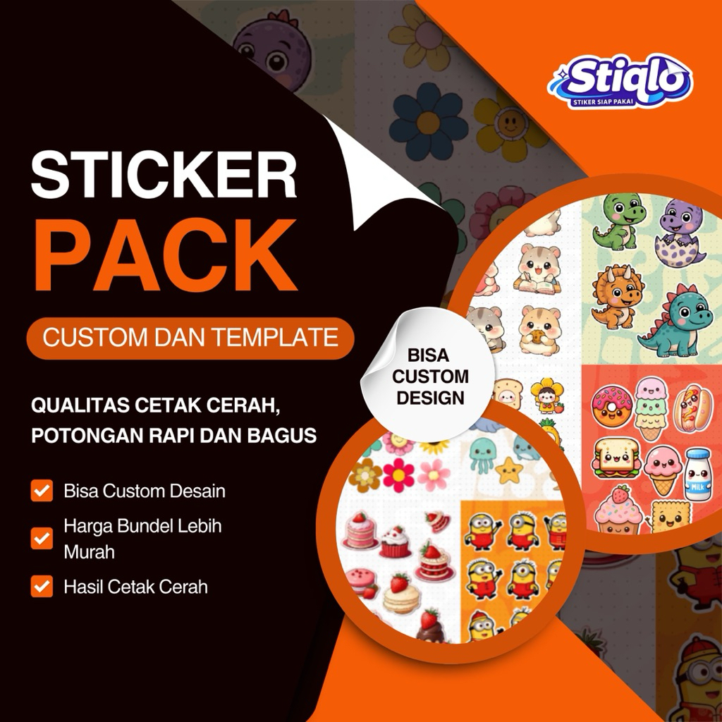 Cetak Sticker Sheet Pack A5/A6 TERMURAH