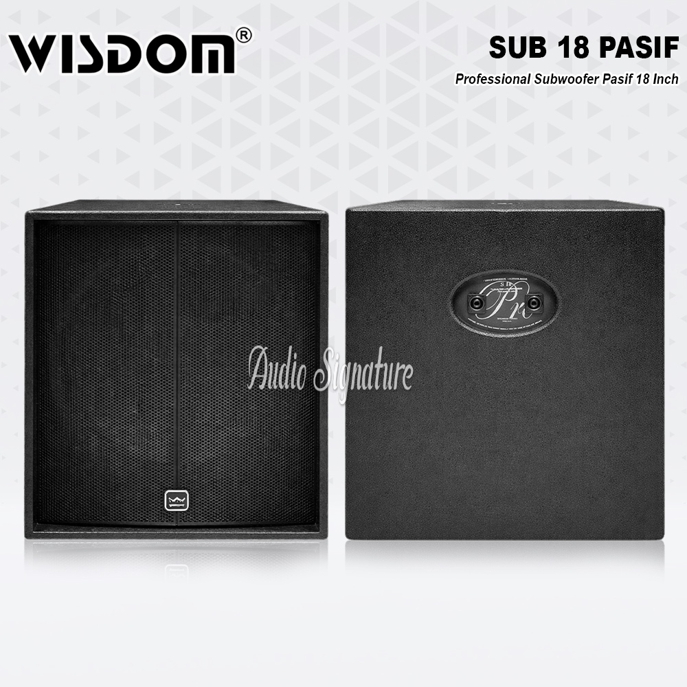 Speaker Pasif Subwoofer 18 Inch WISDOM SUB 18 | SUB18 Original Harga 1 PCS