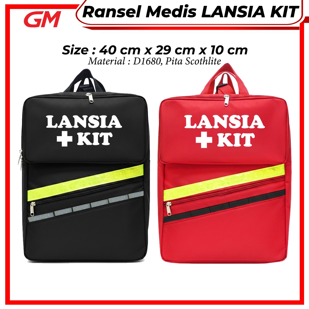 Ransel Medis Lansia Kit Bag Tas Perlengkapan Medis Emergency Kit Tas P3K SAR