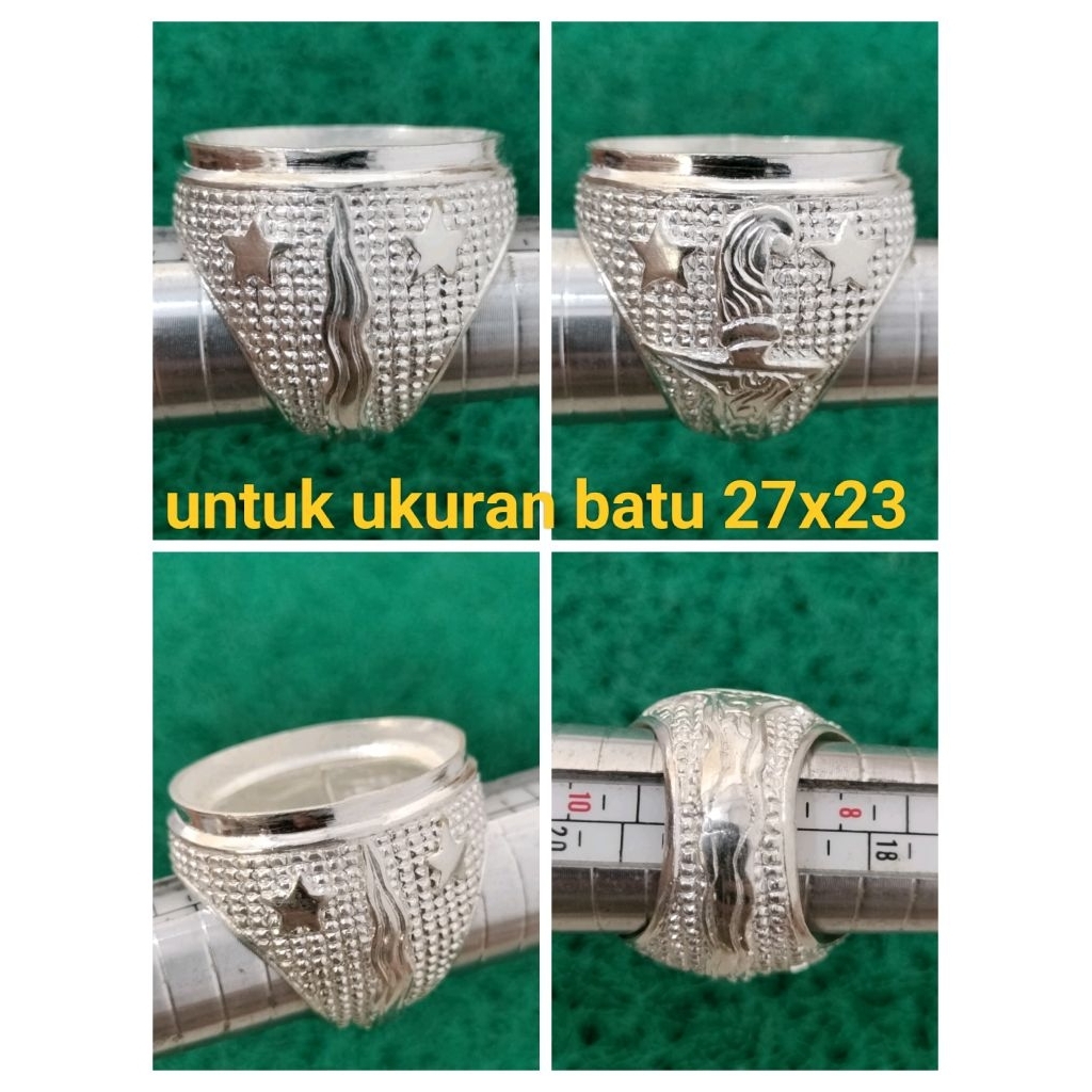 RING ALPAKA SUPER TERBARU MODEL PERAK