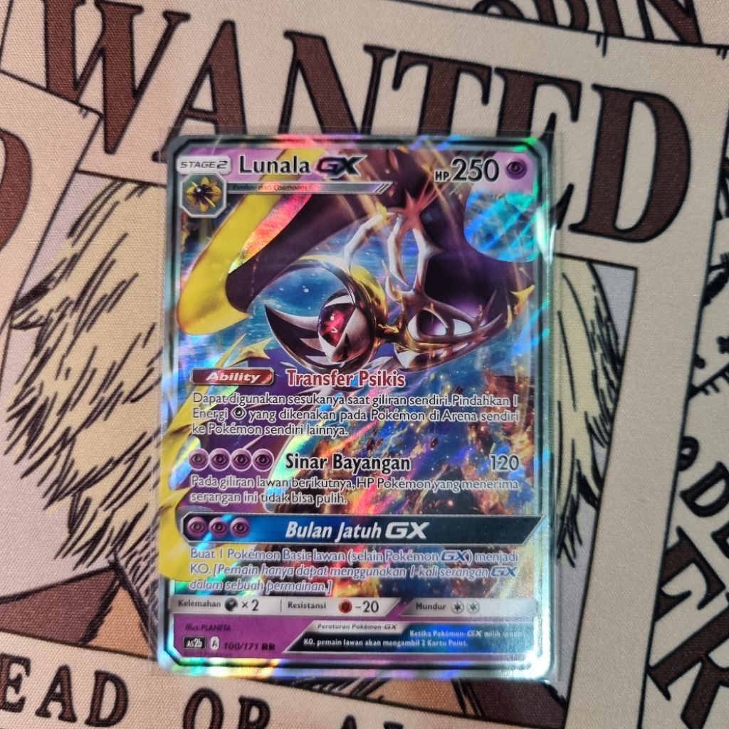 Lunala GX RR Pokemon TCG Indo