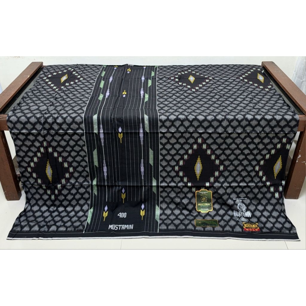 Sarung Mustamin 400 songket ikat pekat sarang tawon motif Elegant mewah