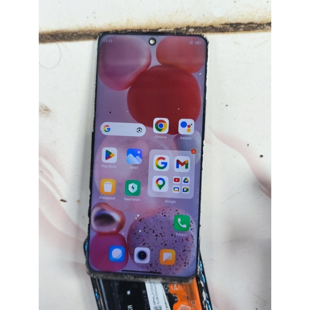 Lcd Redmi Note 9 pro copotan original minus