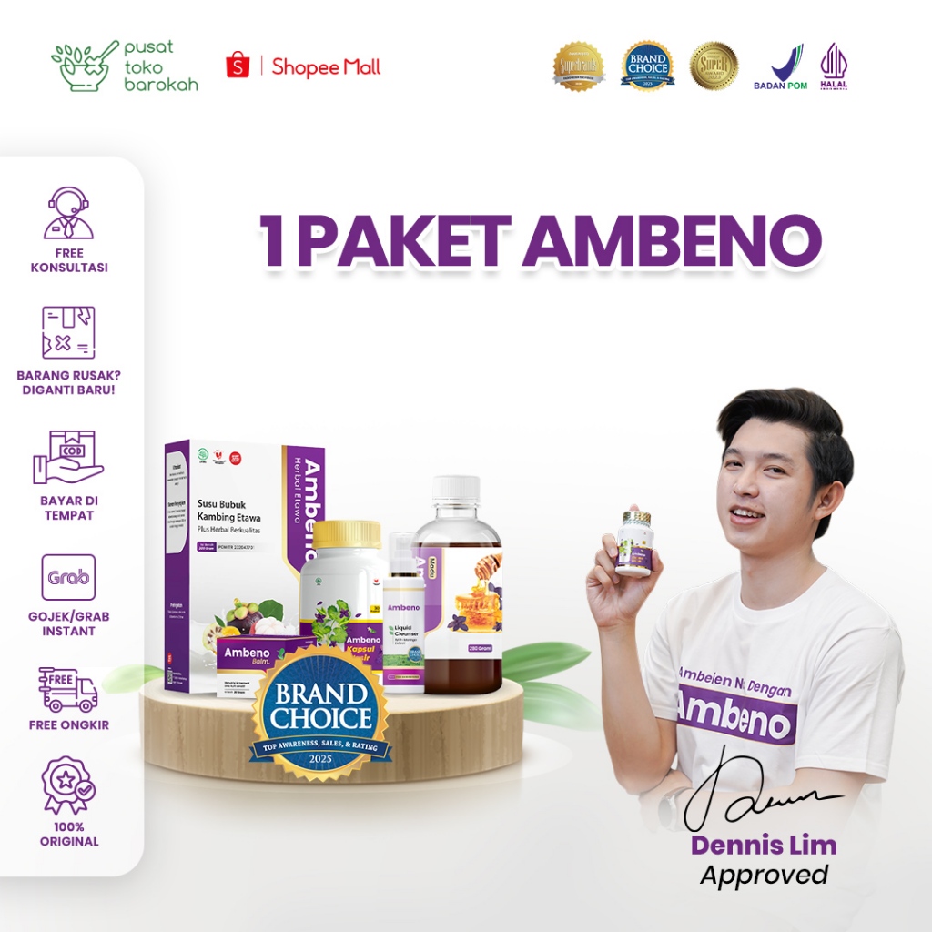 Ambeno - Kapsul Ambeno 1 Botol | Bantu Atasi Ambeien Kapsul Herbal Obat Wasir dan Ambeien