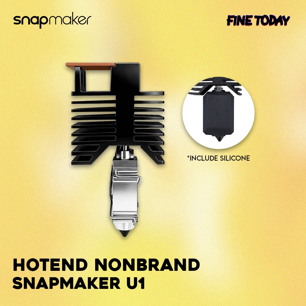 3D Printer Parts Snapmaker U1 Hotend Kit with Hardened Steel Nozzle 0.2, 0.4, 0.6, & 0.8mm Size