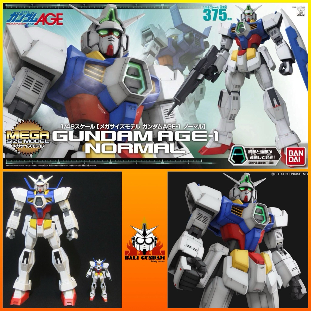 MEGA SIZE MODEL 1/48 AGE-1 GUNDAM AGE-1 NORMAL Bali Gundam Hobby Corner Bandai Original