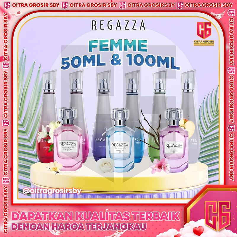 REGAZZA Parfum 50ml & 100ml || Eau De Parfume De Luxe || Eau de Toilette || Parfum Varian Lengkap
