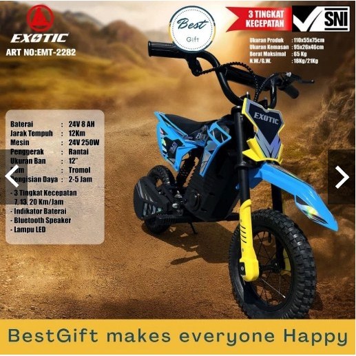 EXOTIC EMT-2282 MOTOR TRAIL MAINAN ANAK AKI