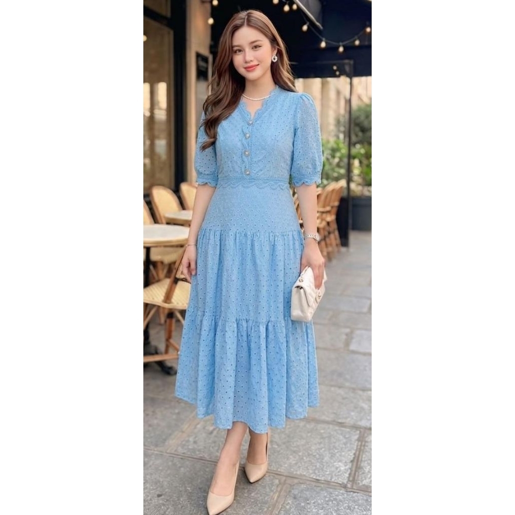DRESS KATUN BOLONG PREMIUM