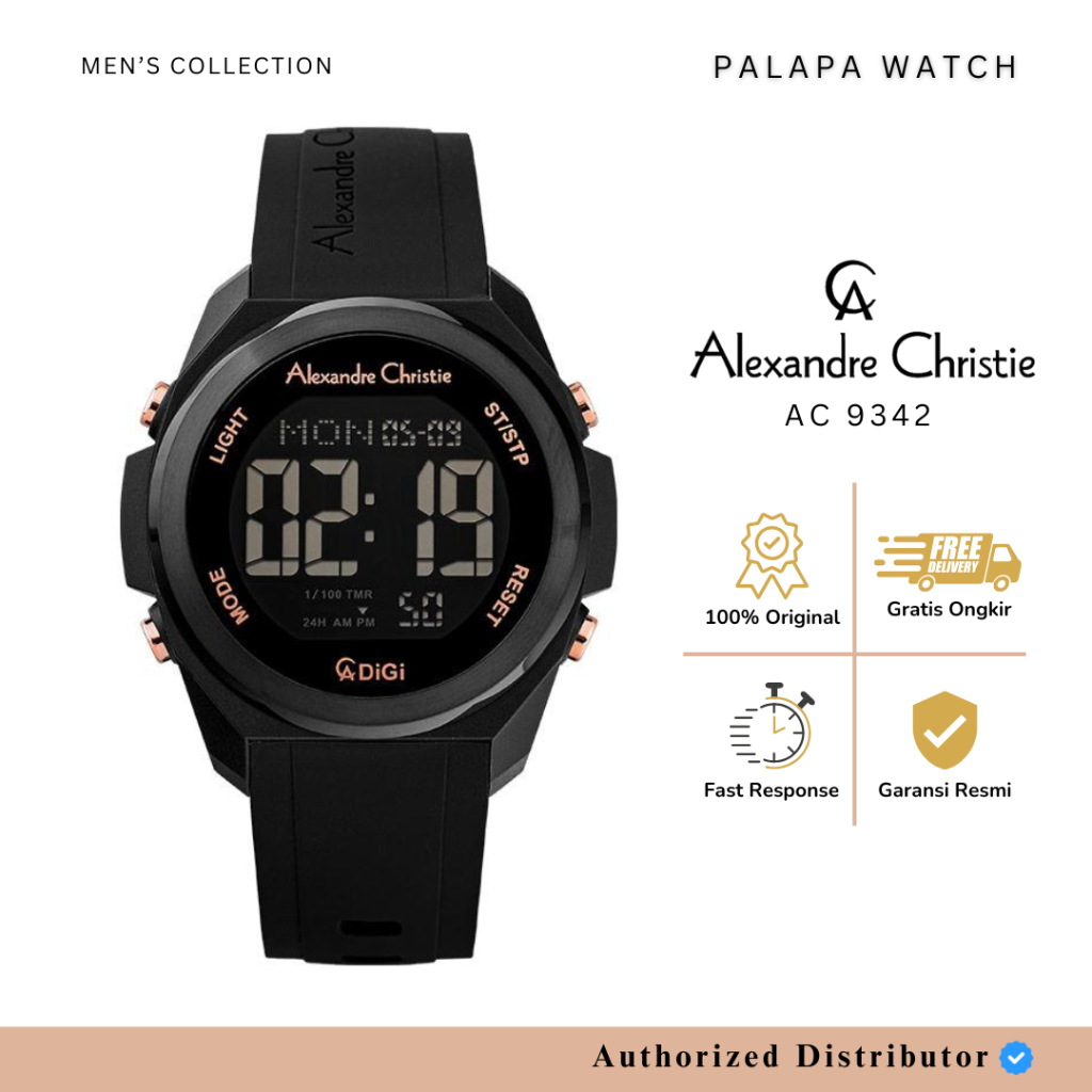 TERLARIS Jam Tangan Pria / Wanita Alexandre Christie AC 9342 / ac9342 / 9342 Original Garansi Resmi 