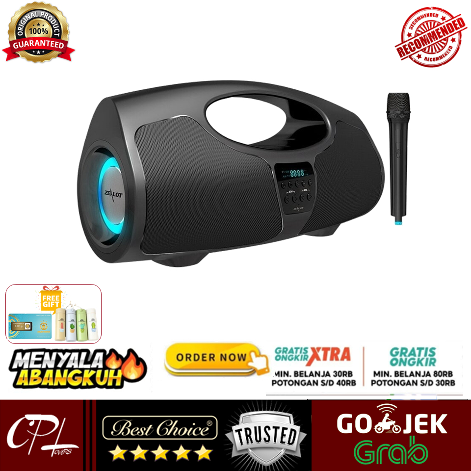 ZEALOT P1 Bluetooth Speaker Portable Powerful Boombox 40W