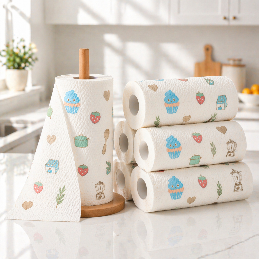 Tisu Dapur Gulung Roll Isi 50 Lembar Tisu Dapur Tissue Roll Gulung Dapur Penyerap Minyak
