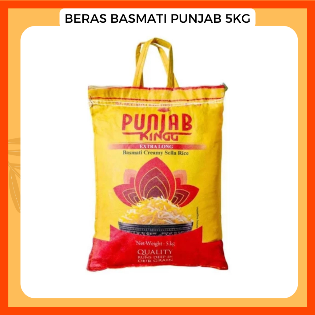 Punjab King Beras Basmati / Beras Basmati Punjab King Premium 5 Kg Halal
