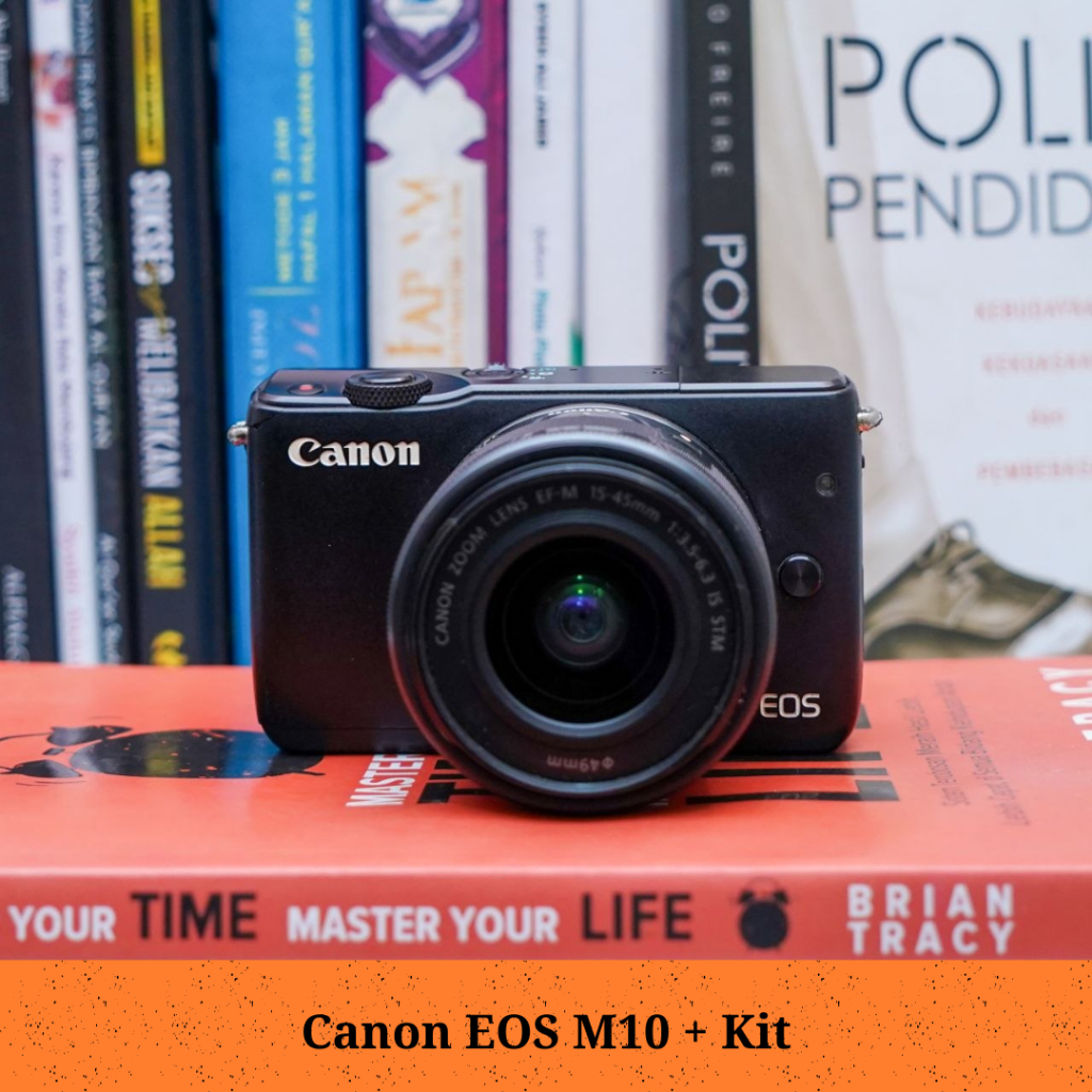 Canon Eos M10 + kit 15 45mm is stm Second Kondisi baik