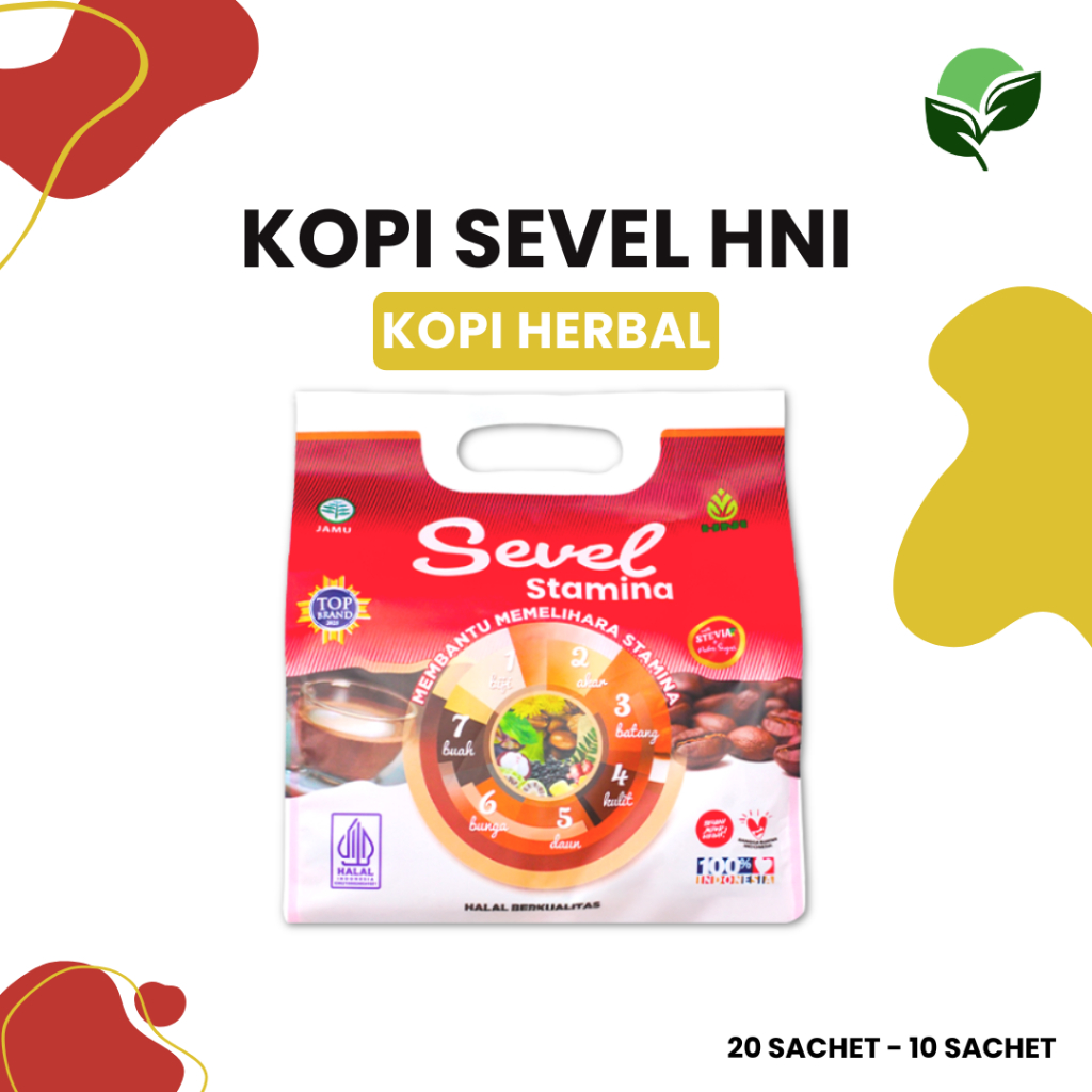 Sevel Kopi Svel HNI HPAI  7  Elemen Kopi Herbal Untuk Daya Tahan Tubuh 20 sachet 10 Sachset