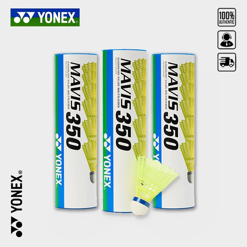 YONEX.ID Nylon Ball Shuttlecock MAVIS 350 Badminton Shuttlecock Play Stability Training Outside Wind