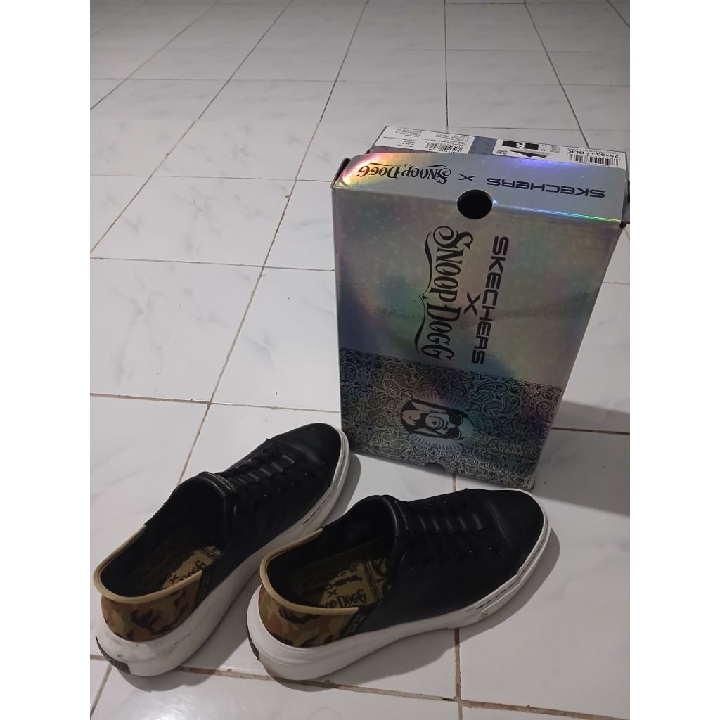 sepatu limited edition skechers x snoop dog seken like new