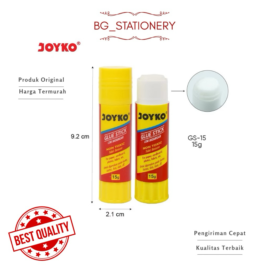 JOYKO GLUE STICK GS-15 ORIGINAL & NON TOXIC
