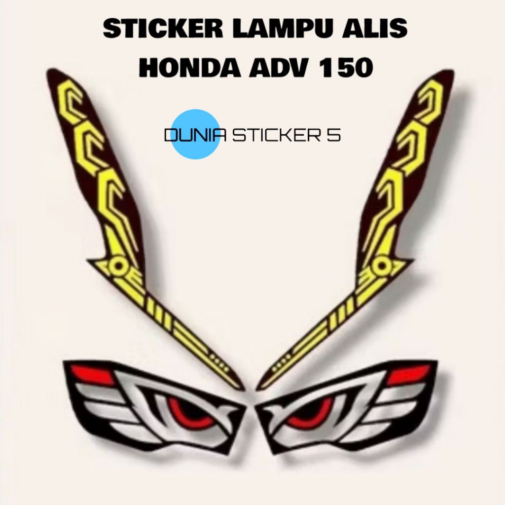 Sticker Variasi Lampu Alis Honda Adv 150