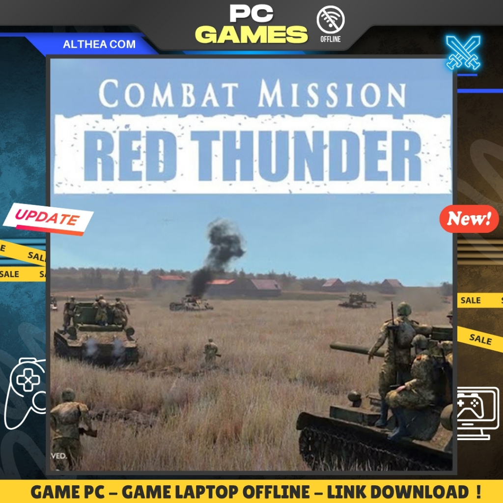 COMBAT MISSION : RED THUNDER - STRATEGY - TACTICAL - WAR - GAME PC / LAPTOP - OFFLINE - ALTHEA COM