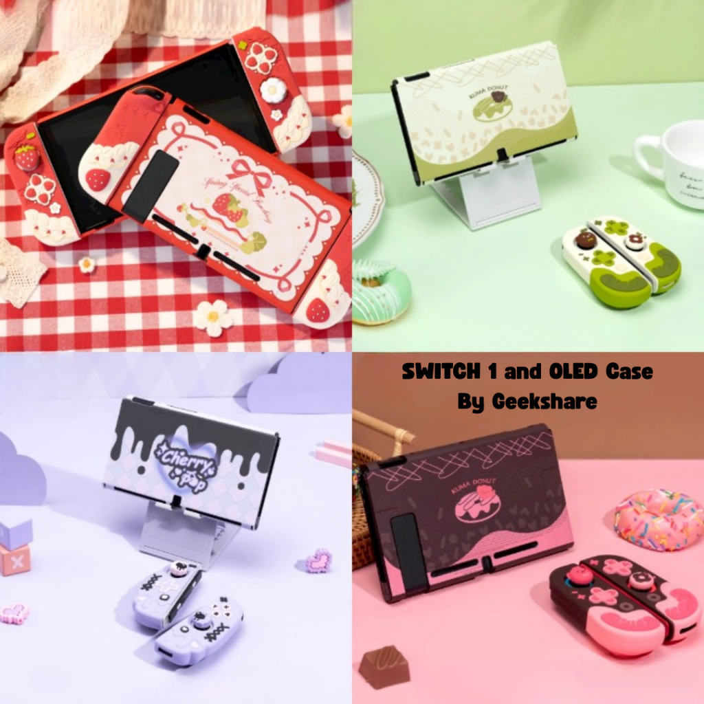 SWITCH 1 & OLED Geekshare Sweet Foodie Nintendo Switch Case Accessories | MatchaLand