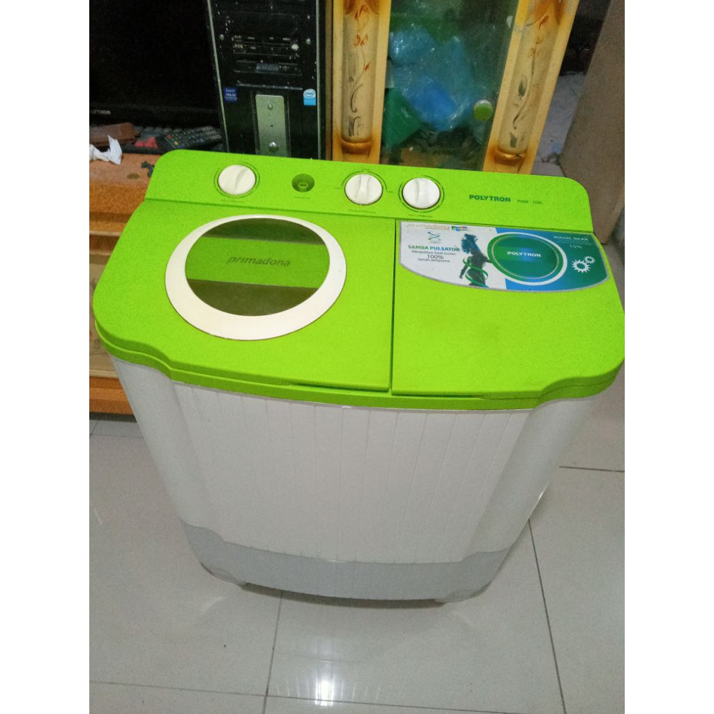 Mesin Cuci 2 Tabung Seken Polytron 7kg Seken Normal