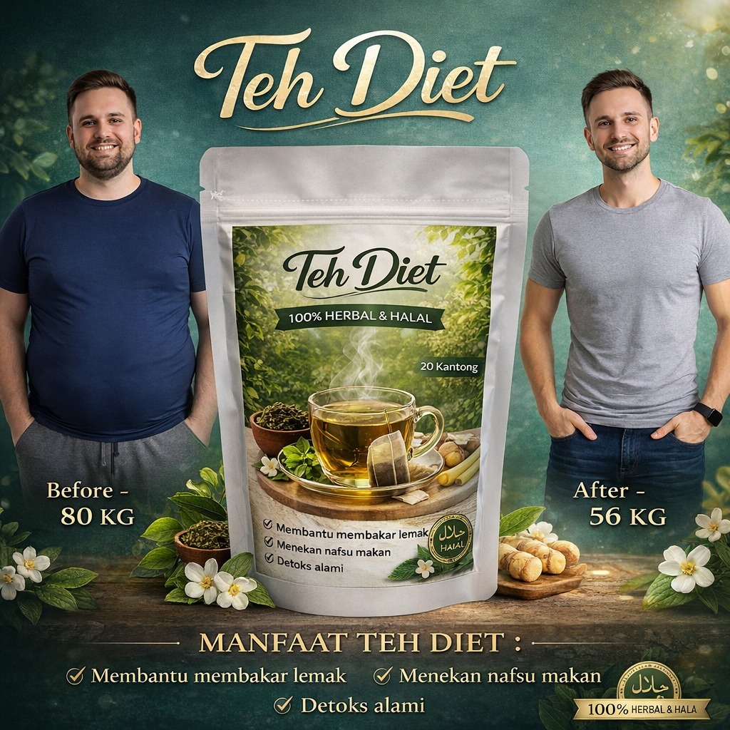 Teh Pelangsing Herbal Alami Tanpa Efek Samping