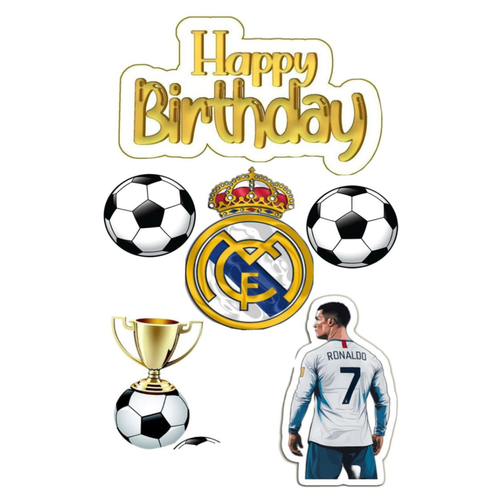 Topper CRISTIANO RONALDO Custom Nama | Hiasan Cake CRISTIANO RONALDO | Topper Kue CRISTIANO RONALDO