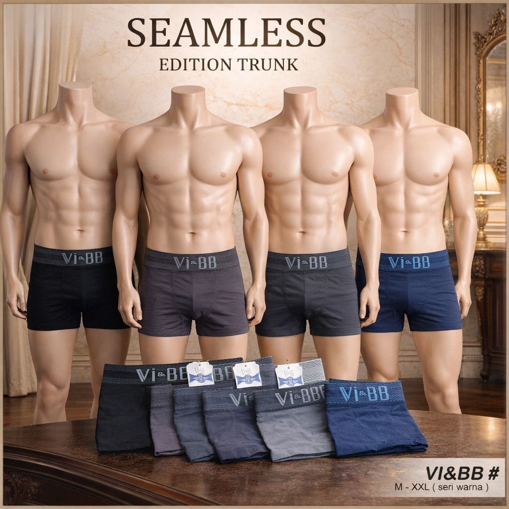 Grosir Lusinan - CD Boxer Vi&BB Motif | Celana Dalam Pria Boxer | CD Coker Lembut Dan Adem - CD Boxe