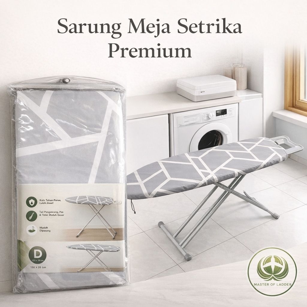 Sarung Meja Setrika Brabantia Ironing Board Cotton Flower 134x54 Cm