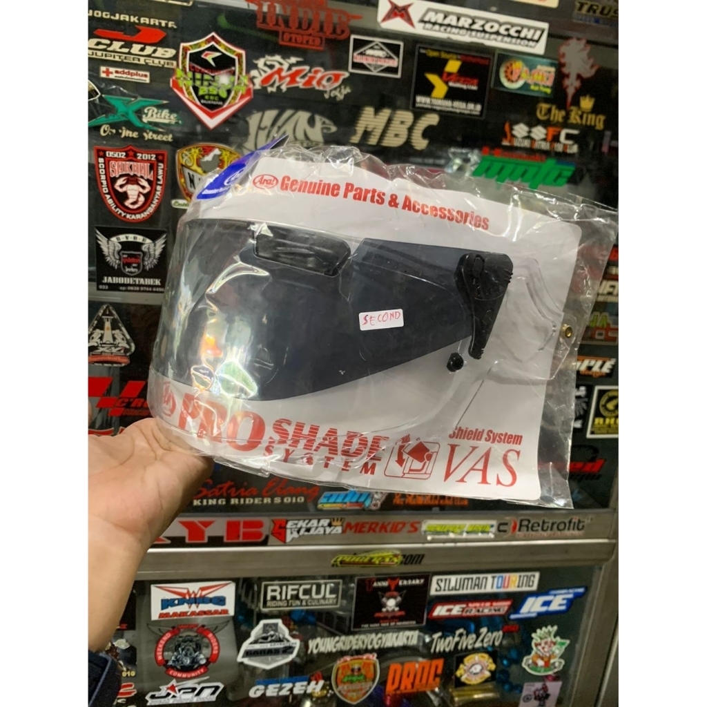 SECOND KACA VISOR VAS RX7X PROSHADE ORI JAPAN
