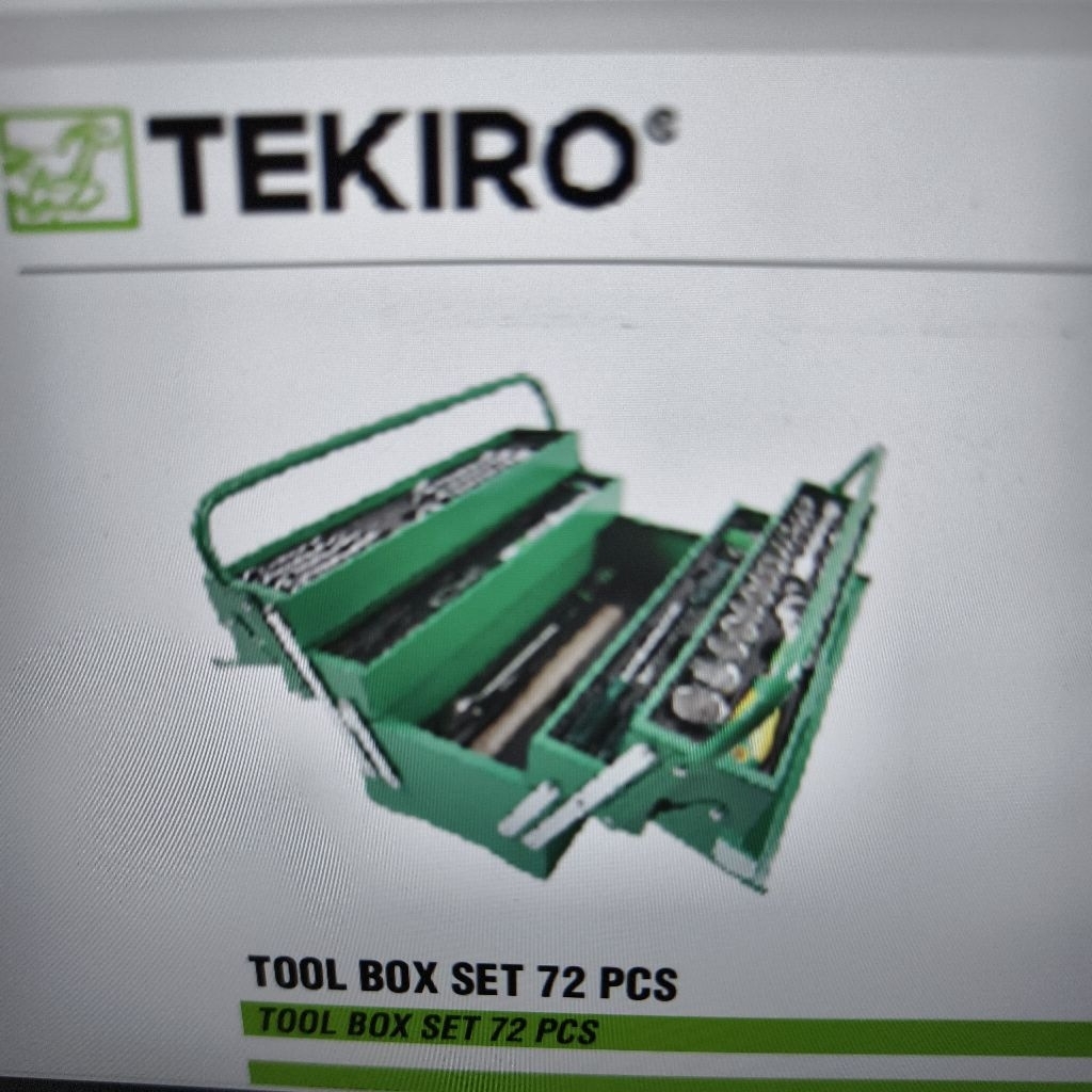 st-tb1944 tool box set 72 pcs tekiro