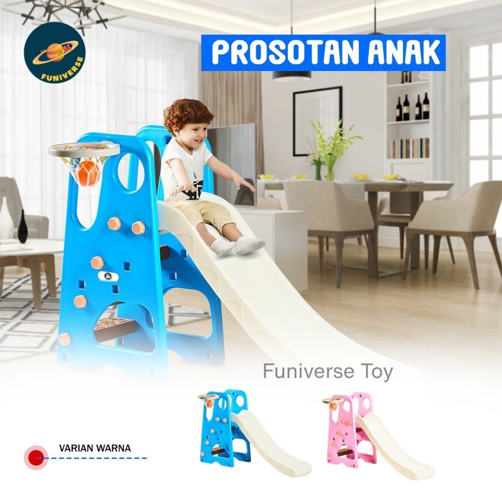 Perosotan Anak Ring Basket Slide JM30208 | Mainan Anak Mini Playground