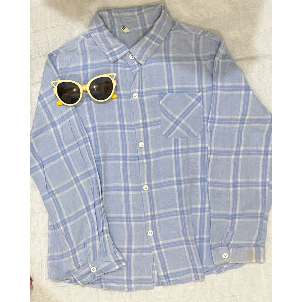 Baju Atasan kemeja anak perempuan size 8-9 tahun