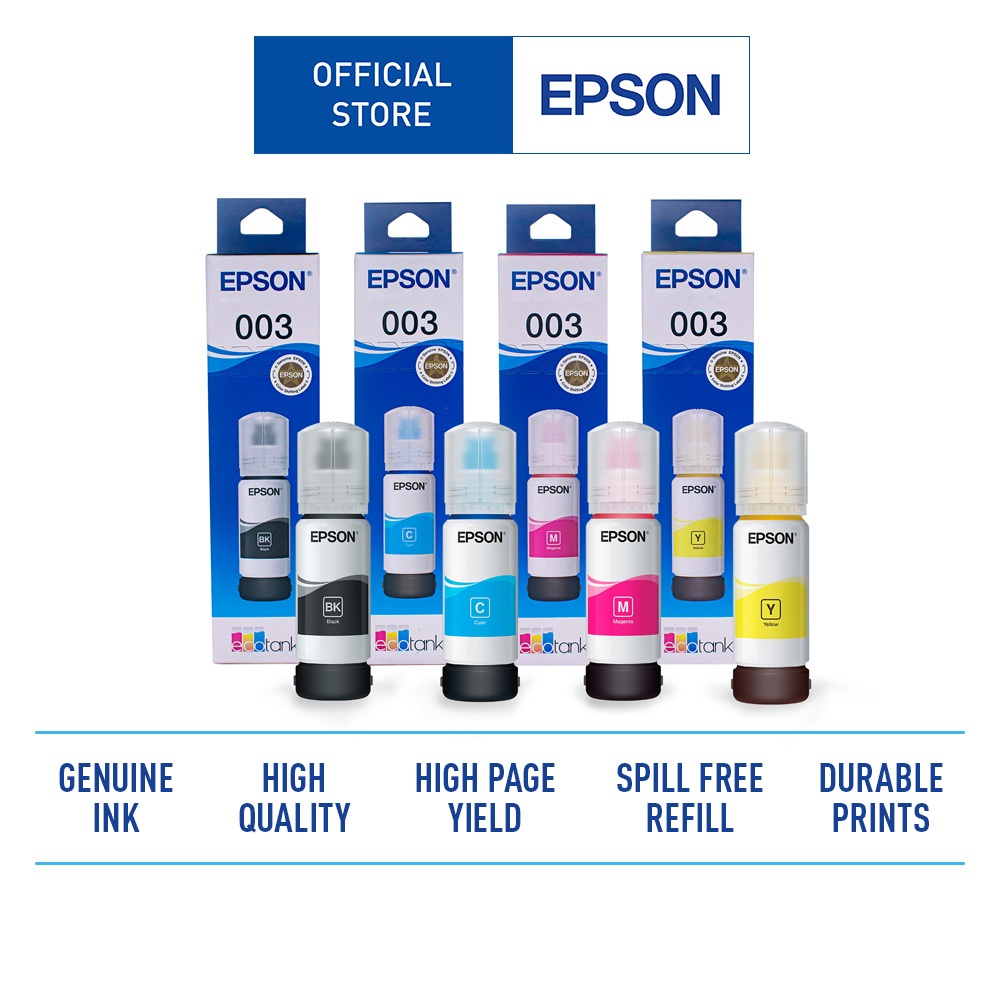 Tinta Epson 003 - Black / Hitam (C13T00V100)