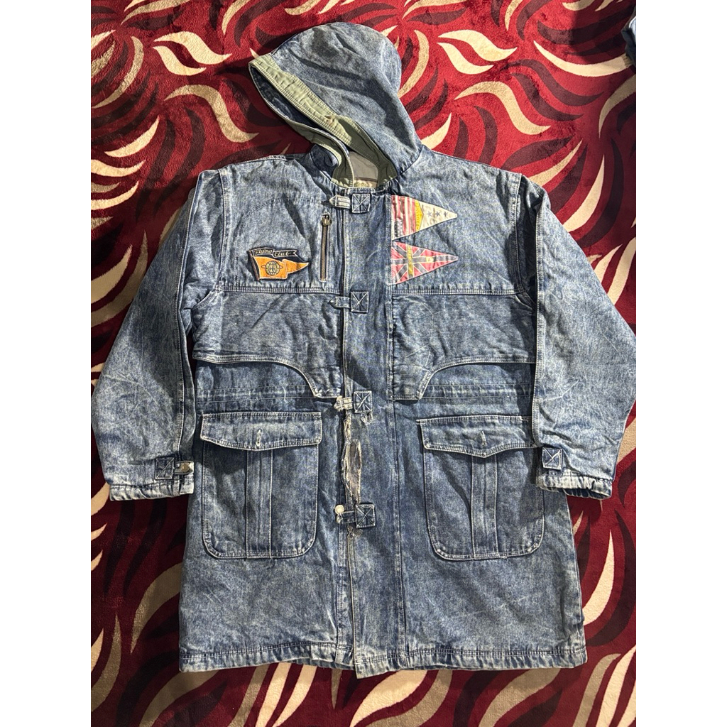 Flying Team Parka Denim Jacket Preloved