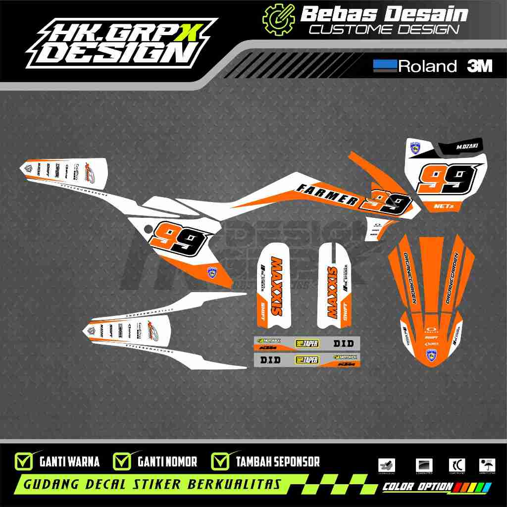 DECAL KTM 65 CC 2017 FREE CUSTOME DESIGN