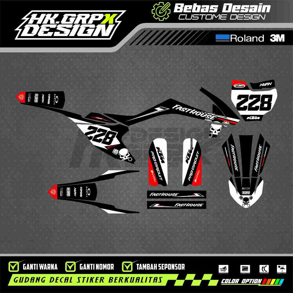 DECAL KTM 65 CC 2017 FREE CUSTOME DESIGN