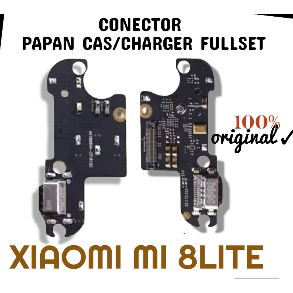 Papan cas HP Xiomi mi 8 Lite  / Redmi 8 Lite original konektor charger board cas pengganti