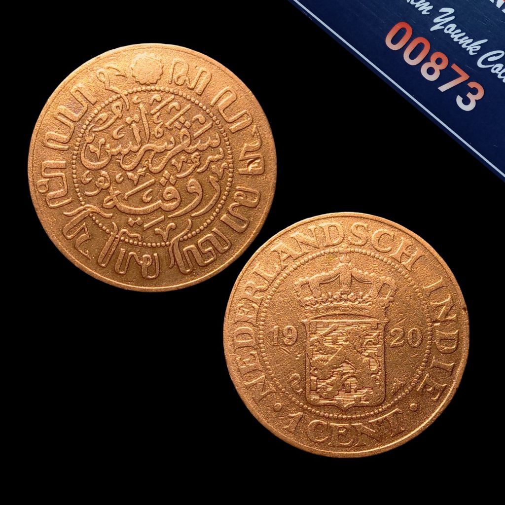 UKI020Coin 1 Cent Benggol Sedang (Nederlandsch Indie) Thn 1920 Detail Bagus Sesuai Difoto